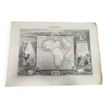 Old illustrated map of Africa