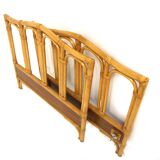 Teak and rattan headboard and footboard, 92 x 64cm, Sweden, 1960
