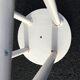 Tabouret scandinave en bois teinté blanc 60