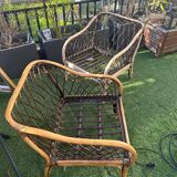 2 fauteuils en rotin
