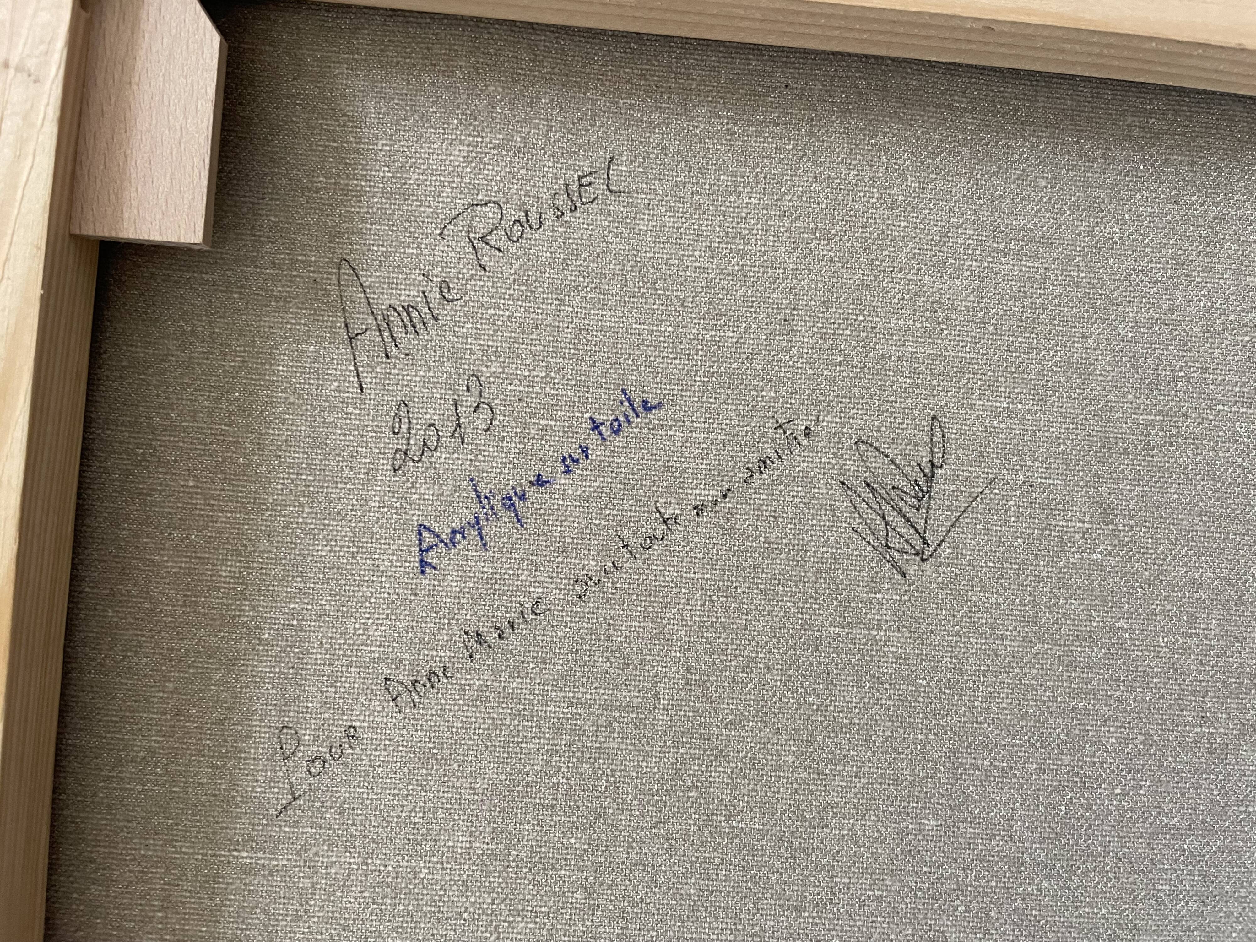 Abstract painting on canvas