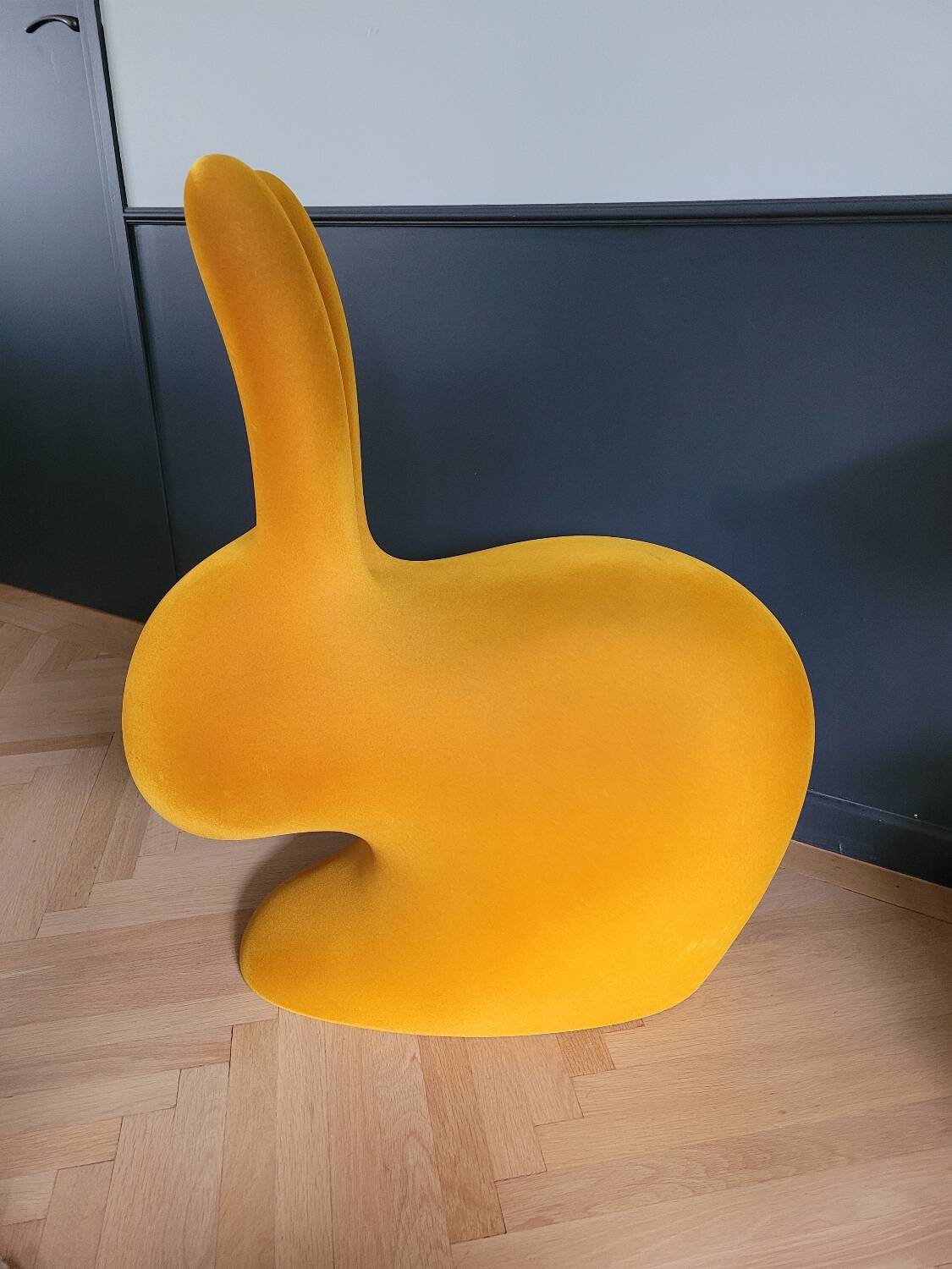 Rabbit chair by Stefano Giovannoni - Large velvet model