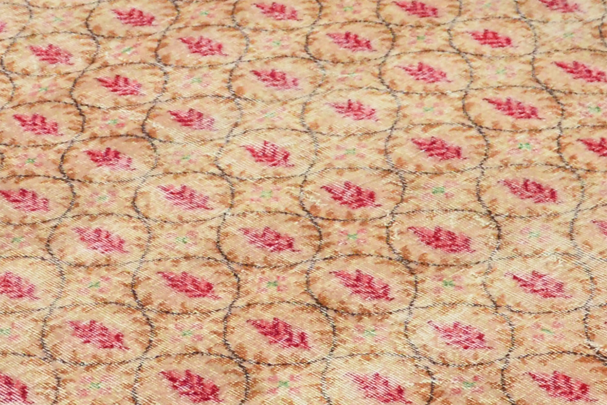 Anatolian handmade vintage rug 247 cm x 125 cm