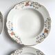 Lot de 4 assiettes creuses vintage Sarreguemines modèle Béarn fleurs