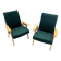 Two vintage green armchairs by Jaroslav Šmídek for Jitona, Czechoslovakia, 1960s