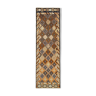 Handmade rustic oriental multicolor runner carpet 90 cm x 305 cm