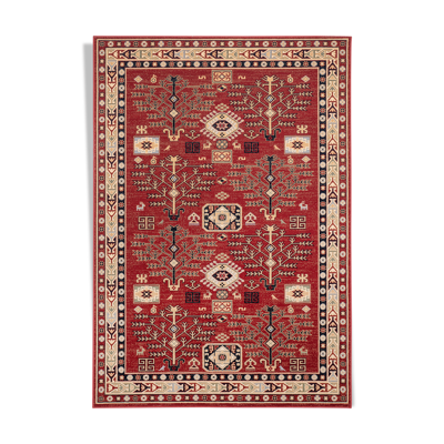 Tapis ethnique rouge 160x230 m d'orient enny