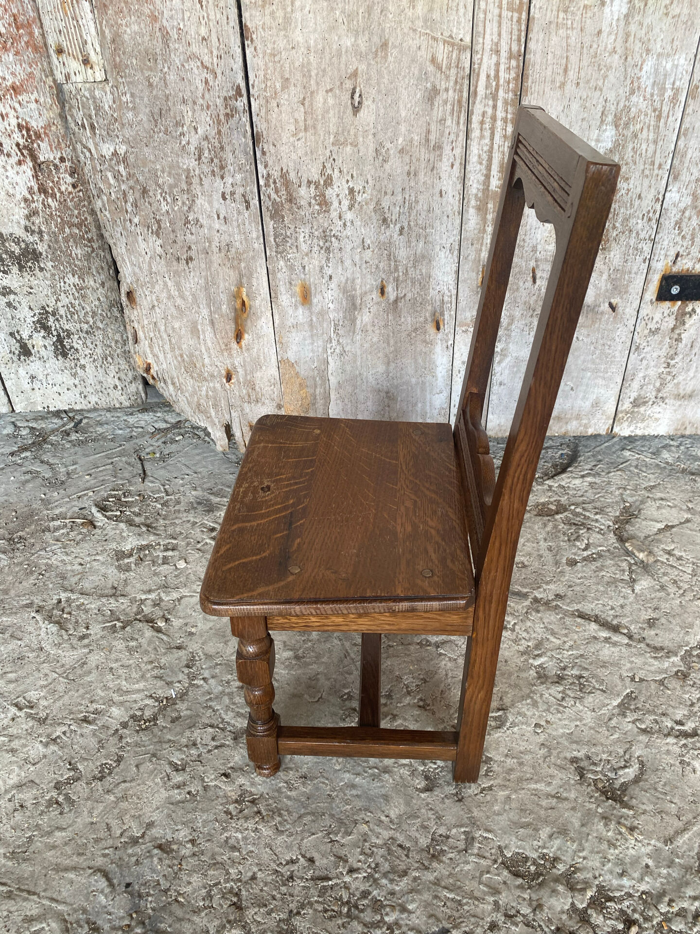 Vintage Solid Oak Lorraine Child's Chair