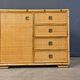 Wicker and bamboo cabinet by Dal Vera, 1970s