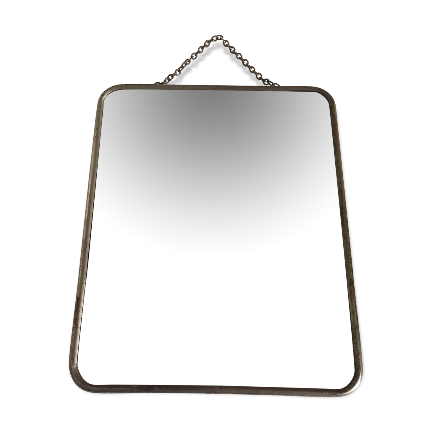 Mirror barber a hang back croc 30 x 24cm