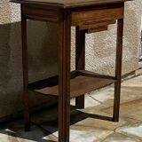 1940s bedside table in solid oak