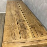 Genuine farmhouse table in renovated solid oak