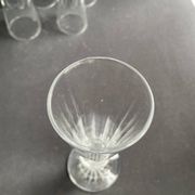 6 Baccarat/Saint Louis champagne flutes - Mid 19th century