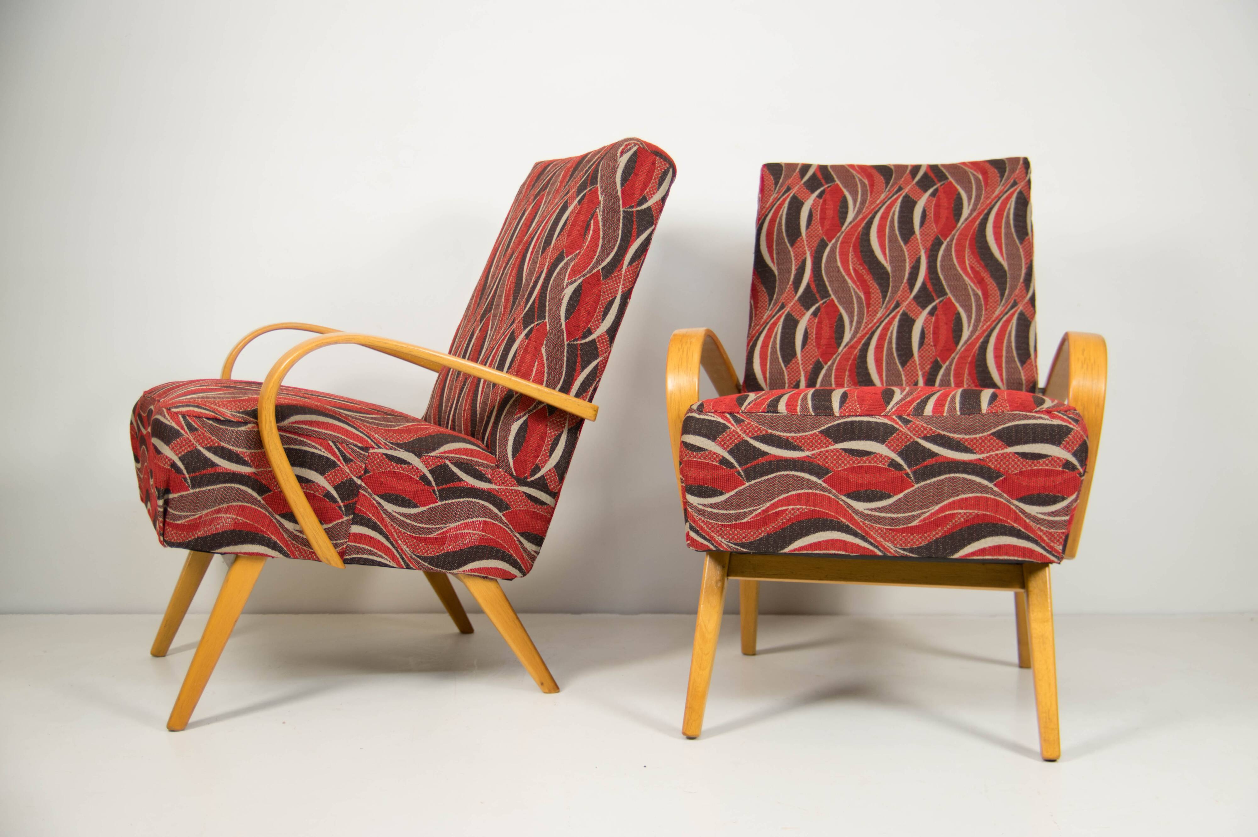 Pair of Armchairs by Jindrich Smidek, Czechoslovakia, 1960s