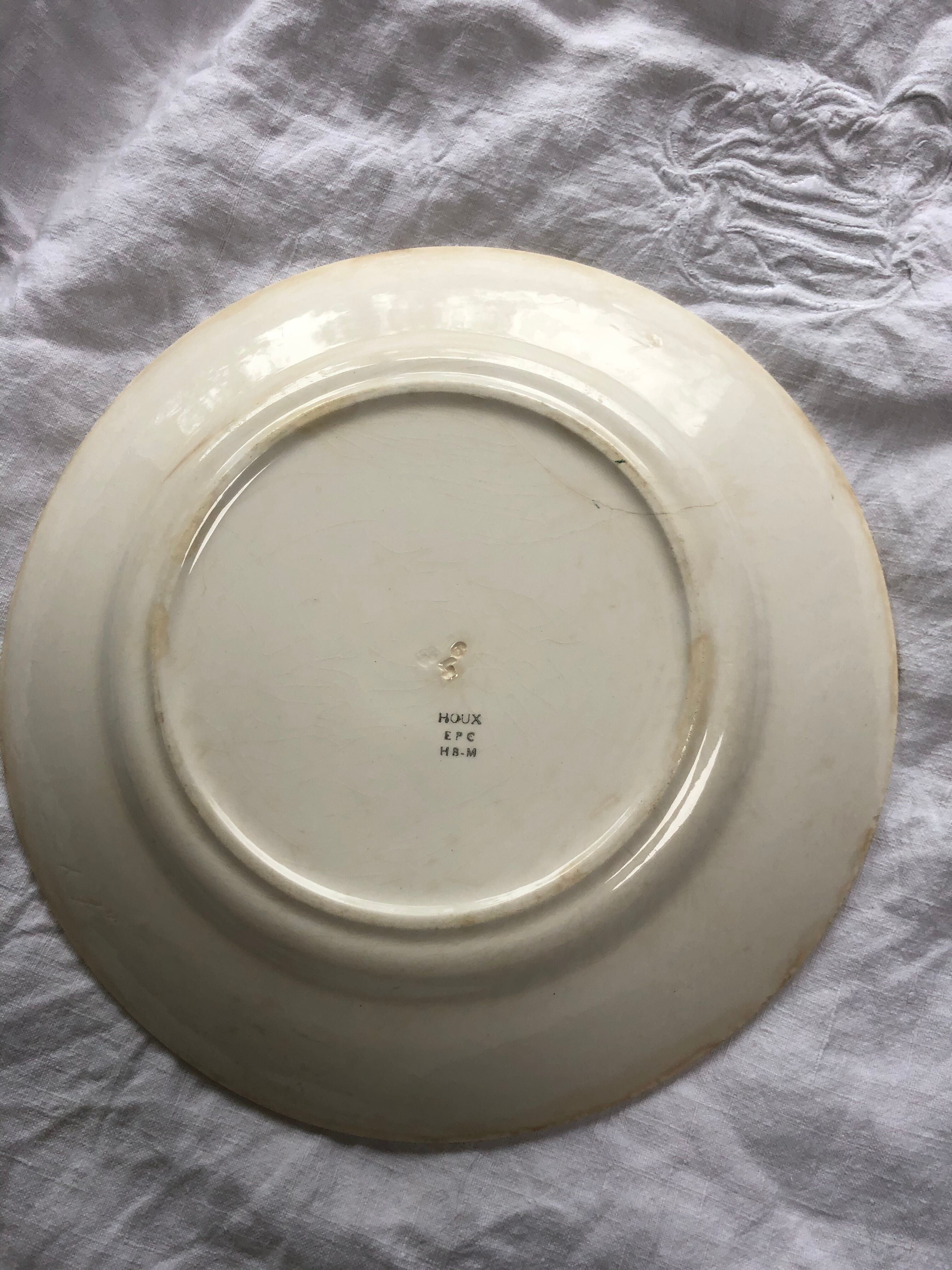 Round dish - faïence Choisy-le-Roi Hippolyte Boulenger