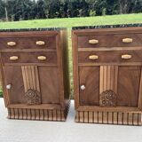 Pair of art deco occasional furniture or bedside tables