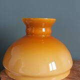 Caramel ochre opaline glass globe lampshade