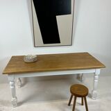 Ivory white base farmhouse table
