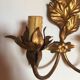 Wall lamp golden leaves
