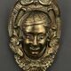 Ornementation de billard en bronze doré visage décor Louis XIV
