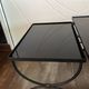 3 nesting tables 1950 Jean Royère wrought iron black opaline vintage