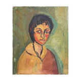 20th century portrait or self-portrait painting