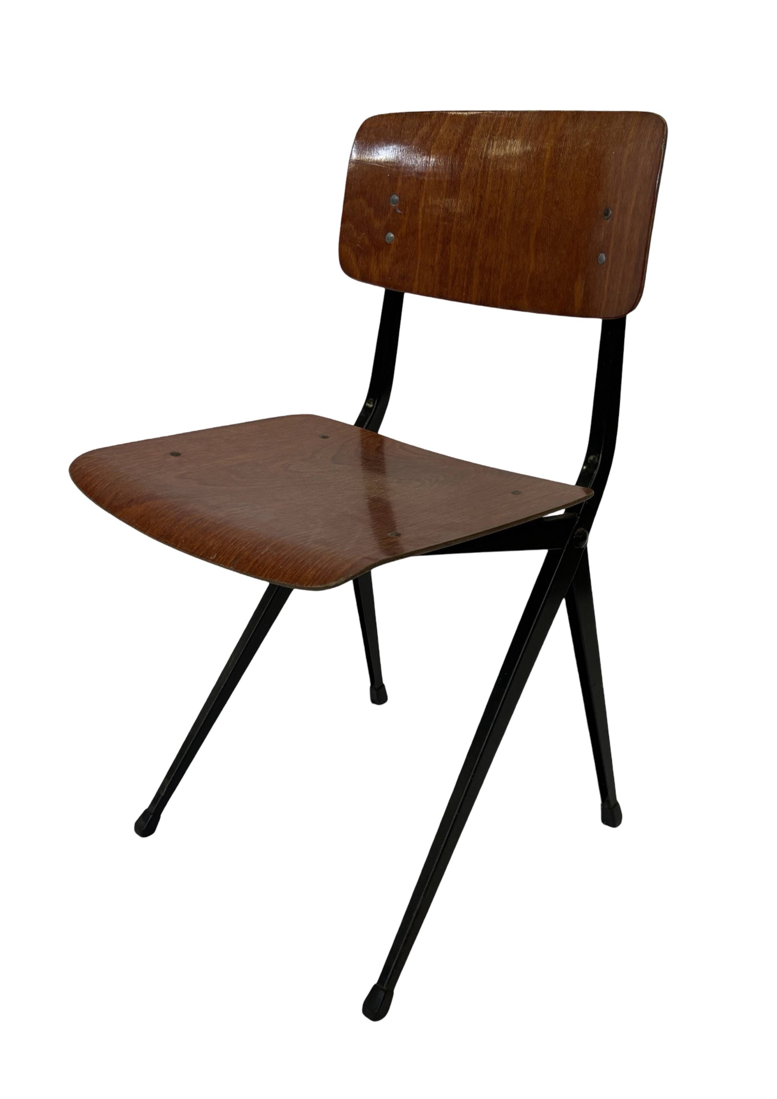 Mid Century Spin Chair 102 Ynske Kooistra for Marko Holland School chair