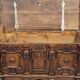 Important richly carved walnut chest – Renaissance style – 17th century