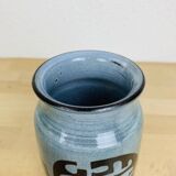 Vintage 60s ceramic vase, abstract patterns