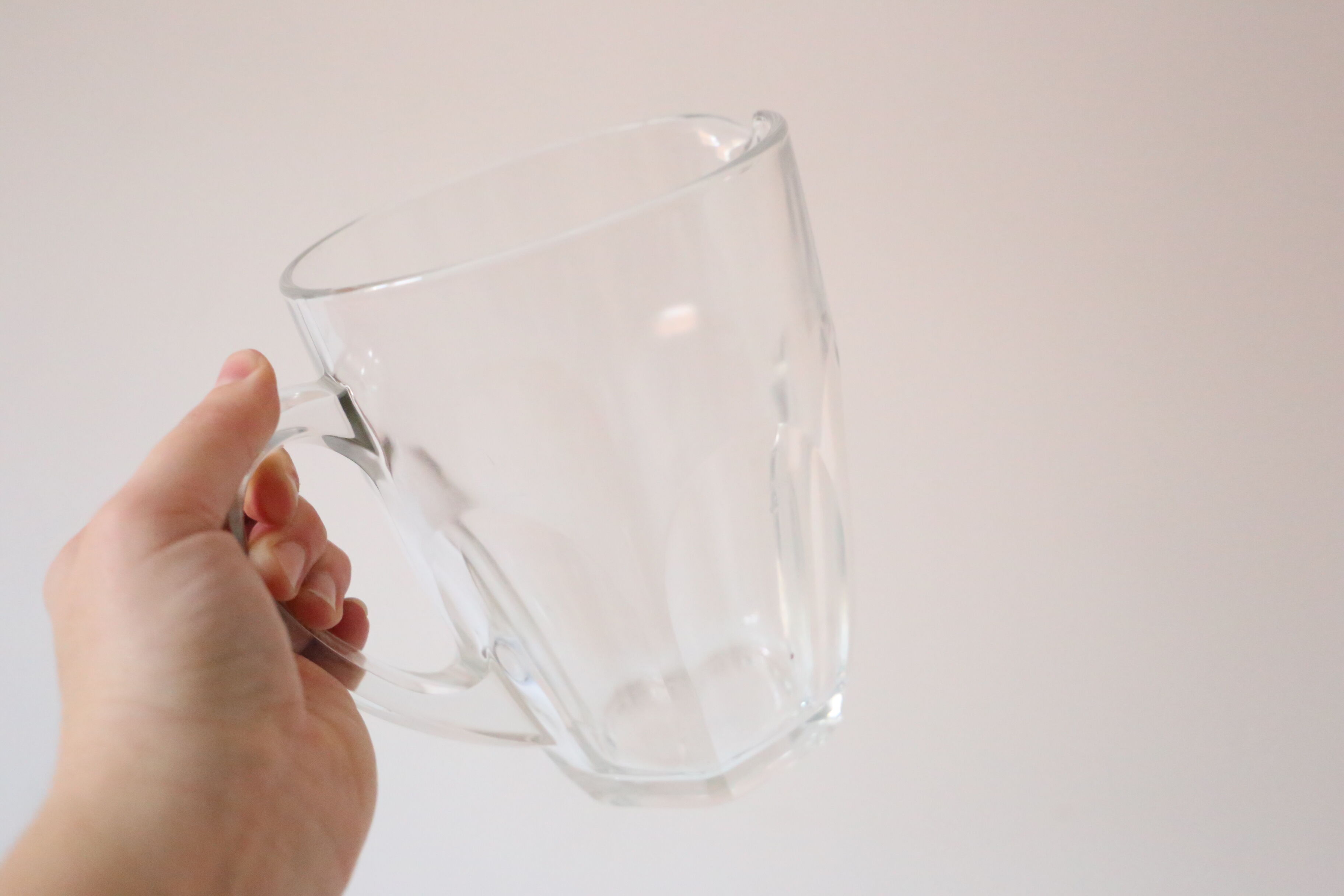 Glass pitcher, bistro, vintage