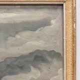 Oil on cardboard "The Opal Coast"