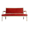 Magnificent Louis XVI 3-seater bench in lacquered wood