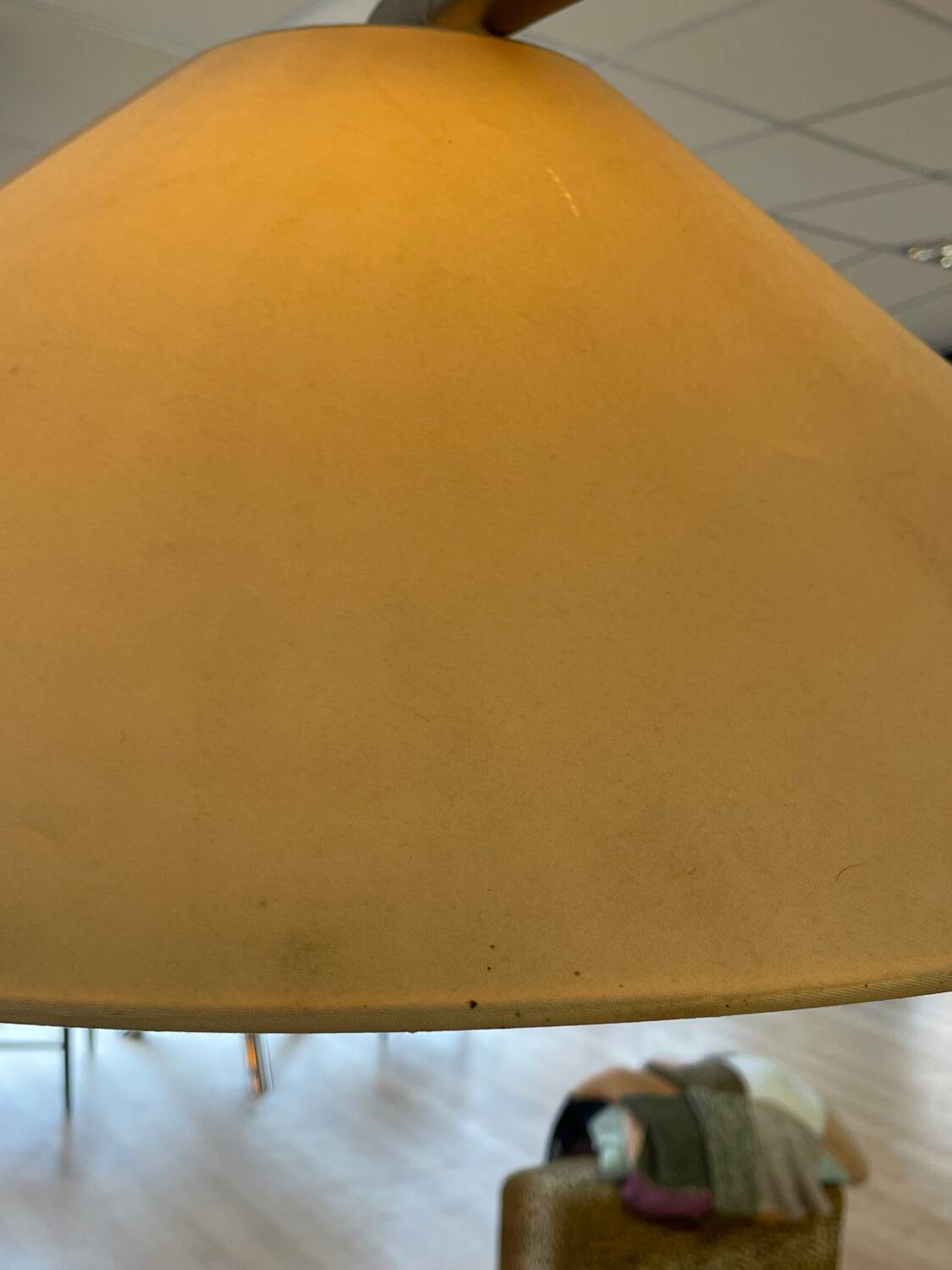 Luna walnut arc floor lamp by Natuzzi, 1990s