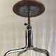 Tubular metal and wood workshop stool - 50s/60s