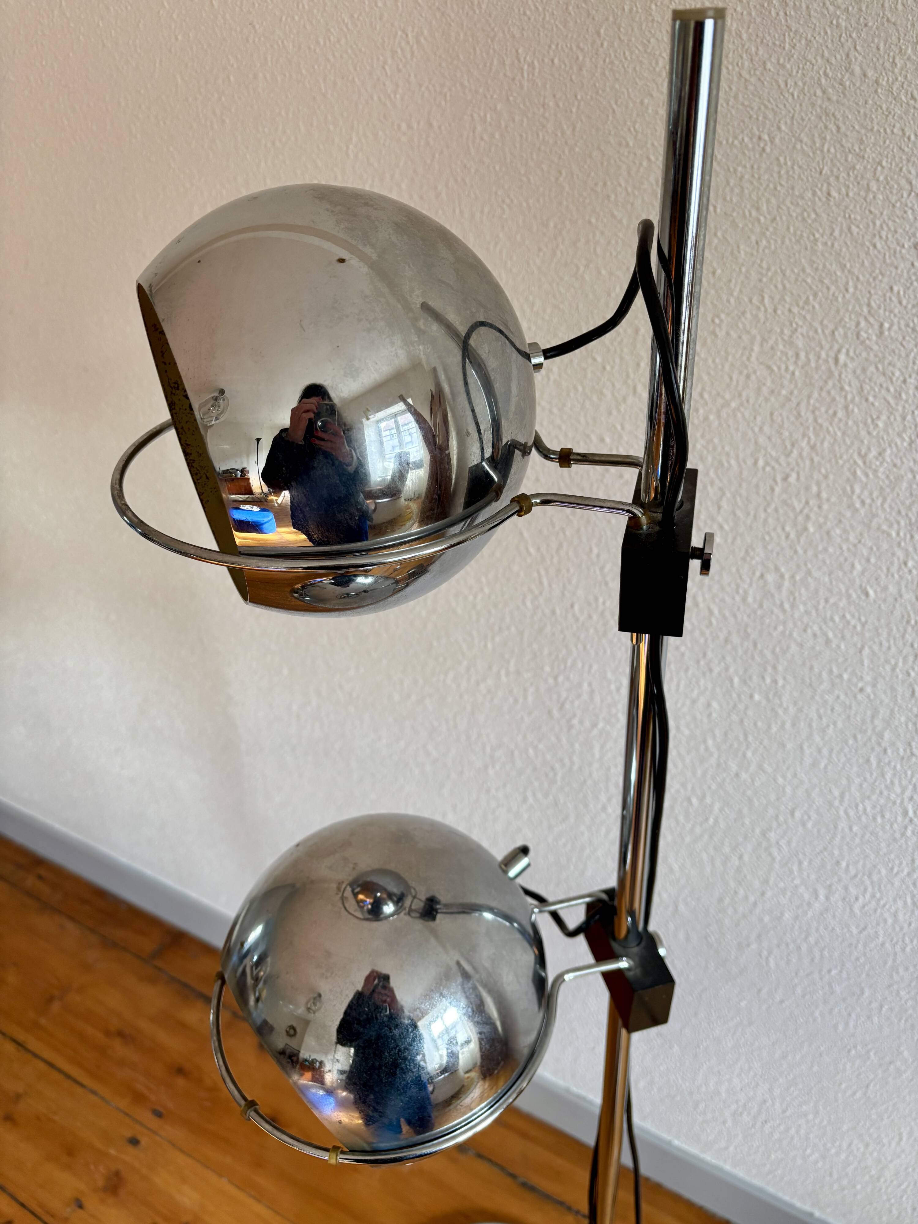 Eyeball Floor Lamp Goffredo Reggiani 1970 Space Age