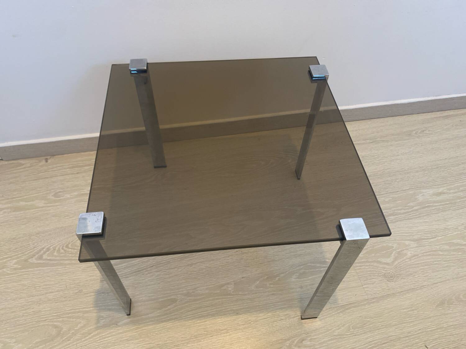 Smoked glass coffee table