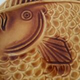 Set of 6 Vintage Fish Plates Set: 1970s KIL Yugoslavia Retro Serving Dishes