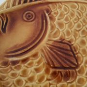 Set of 6 Vintage Fish Plates Set: 1970s KIL Yugoslavia Retro Serving Dishes