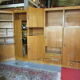 Meuble modulable de bureau ou de salon plaqué chêne des années 1960