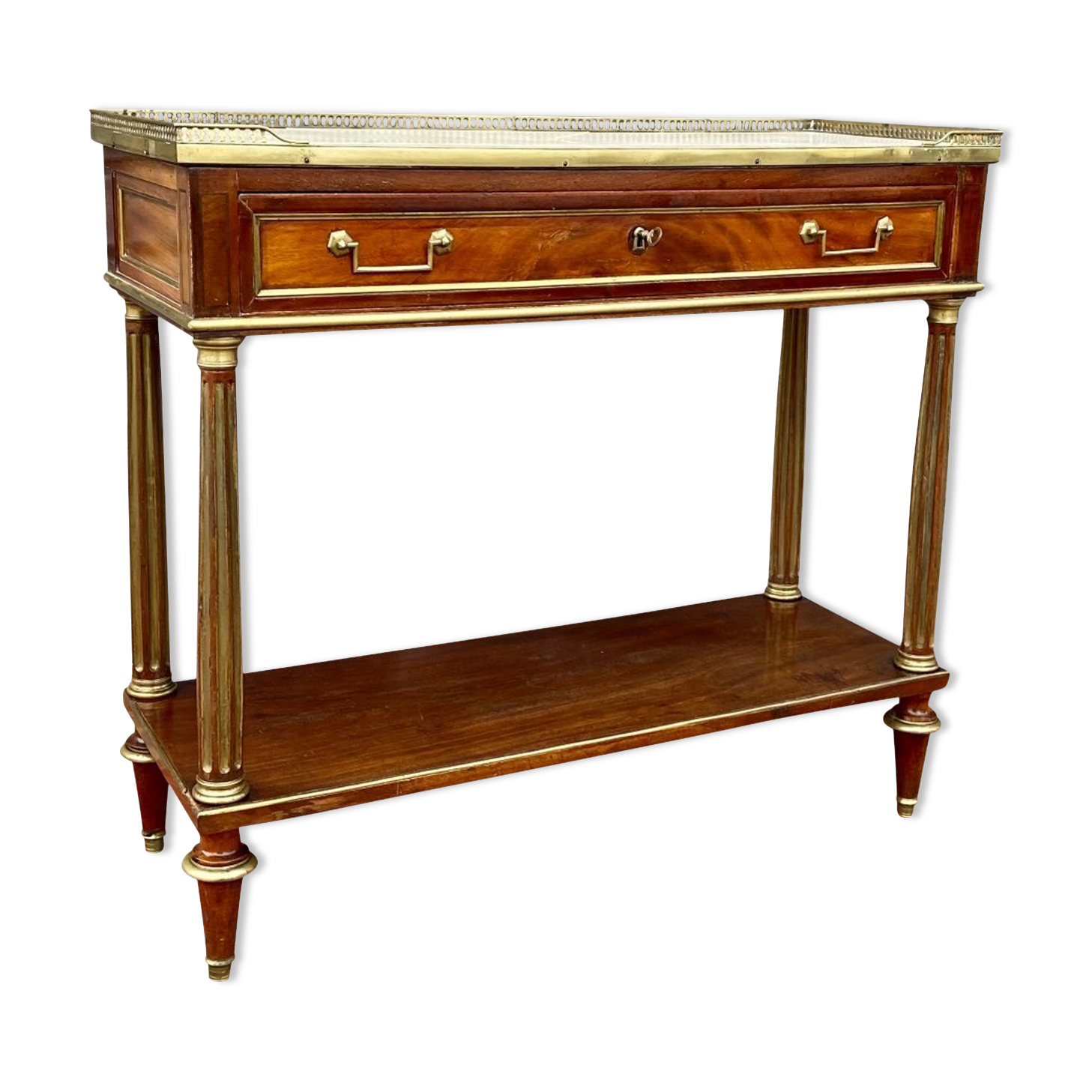 Mahogany console of Louis XVI XVIII th century period