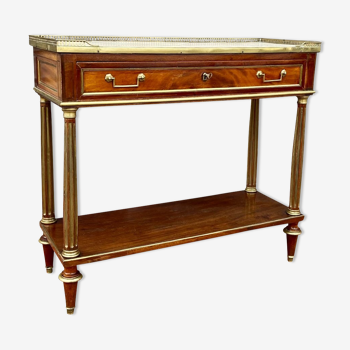 Console en acajou d’époque Louis XVI  XVIII ème siècle