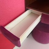 Pink velvet dressing table
