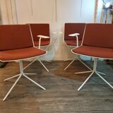 Série de 4 fauteuils pivotants 1960