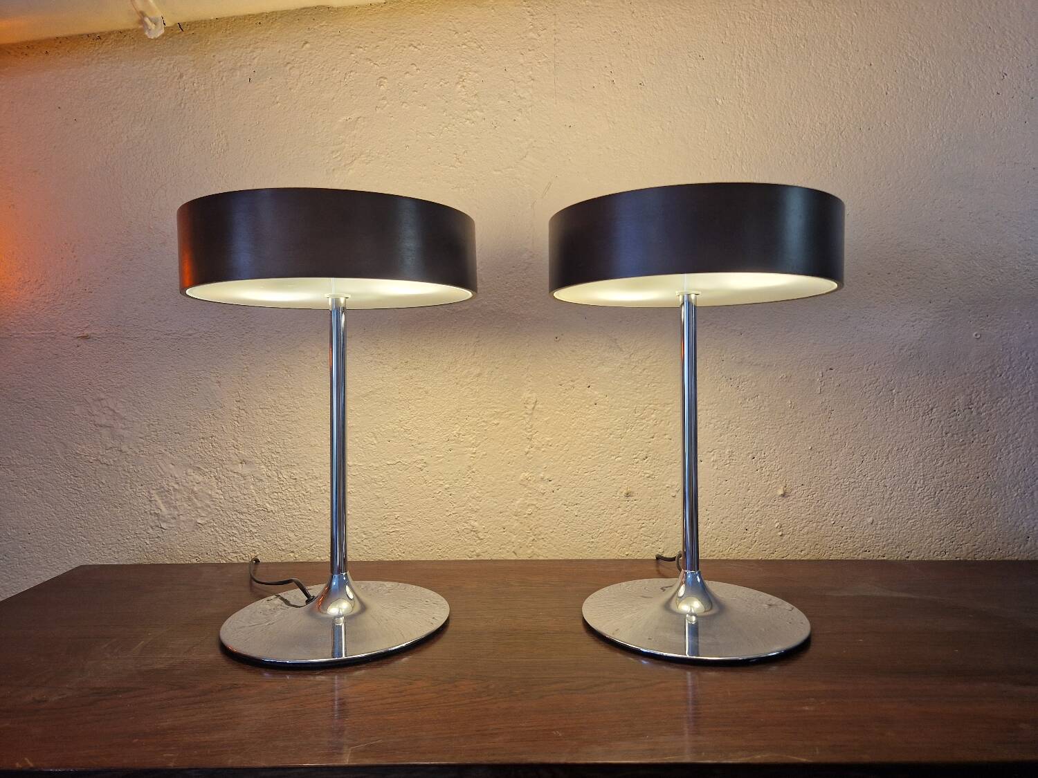 Pair of Vintage Italian Malibu Lamps 1980s