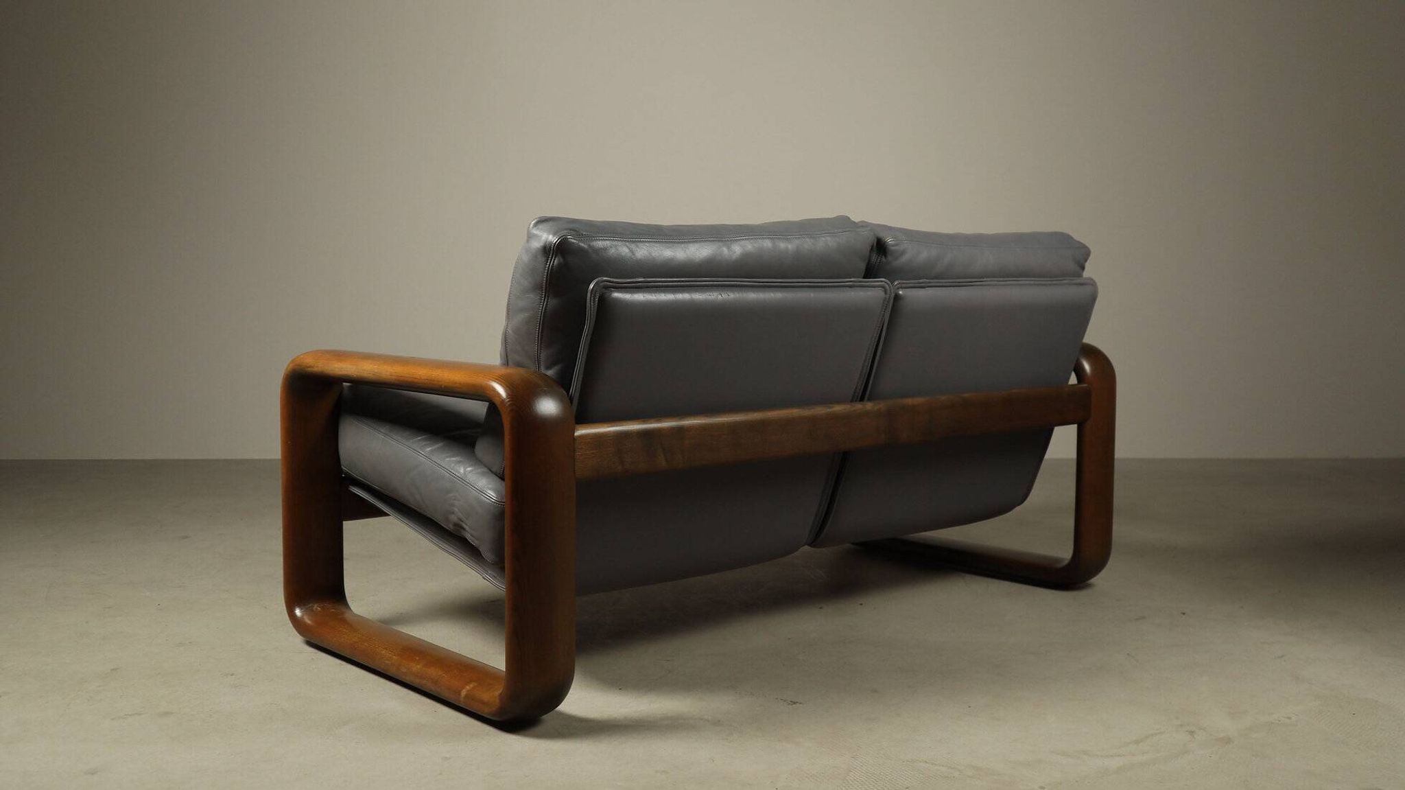"Hombre" two-seat sofa by Burkhard Vogtherr for Rosenthal Furniture, 1970s
