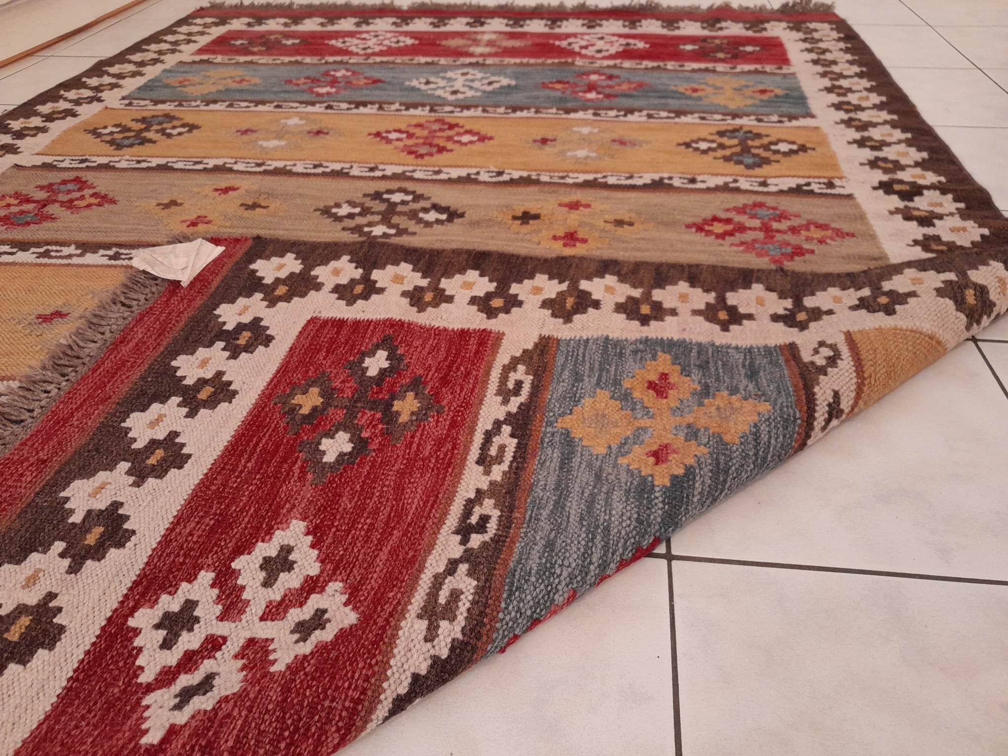 Tapis kilim kibak fait main 240x170cm