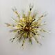 Sun-shaped ceiling or wall light by Oscar Torlasco for StilKronen, Italy, 1970s