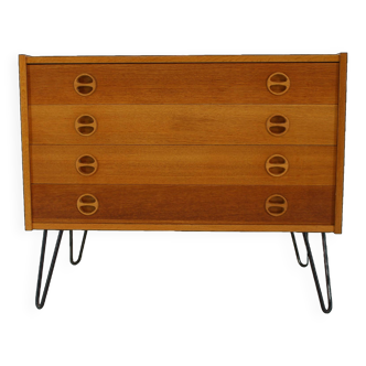 1960s Upcycled Oak Chest of Drawers, Denmark