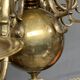 Chandelier from an old castle in solid bronze.
