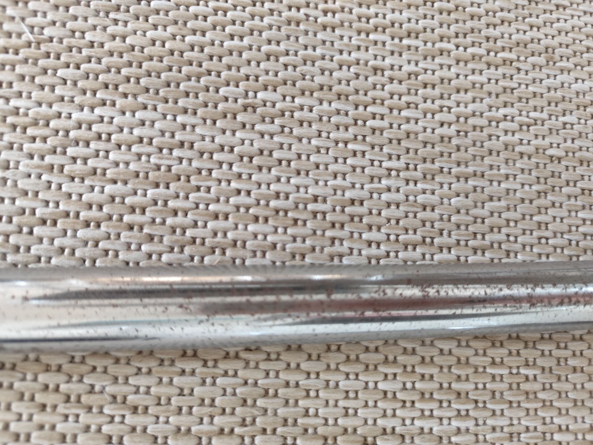 Set of 4 chrome tubular chairs